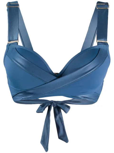 surplice push-up bikini top | Farfetch (US)