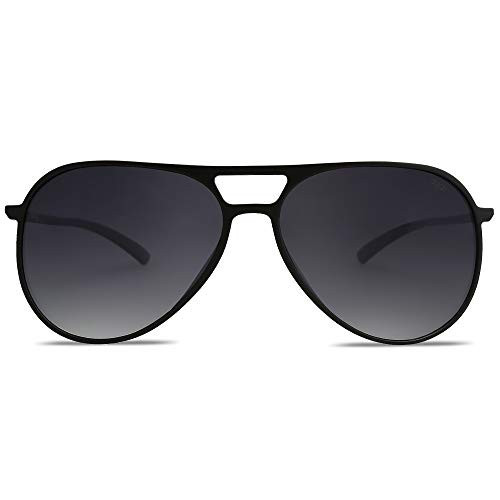 SOJOS Classic Polarized Ultra Lightweight Flexible Men Women Sunglasses JOURNEY SJ2065 with Matt Black Frame/Gradient Grey Lens | Amazon (US)