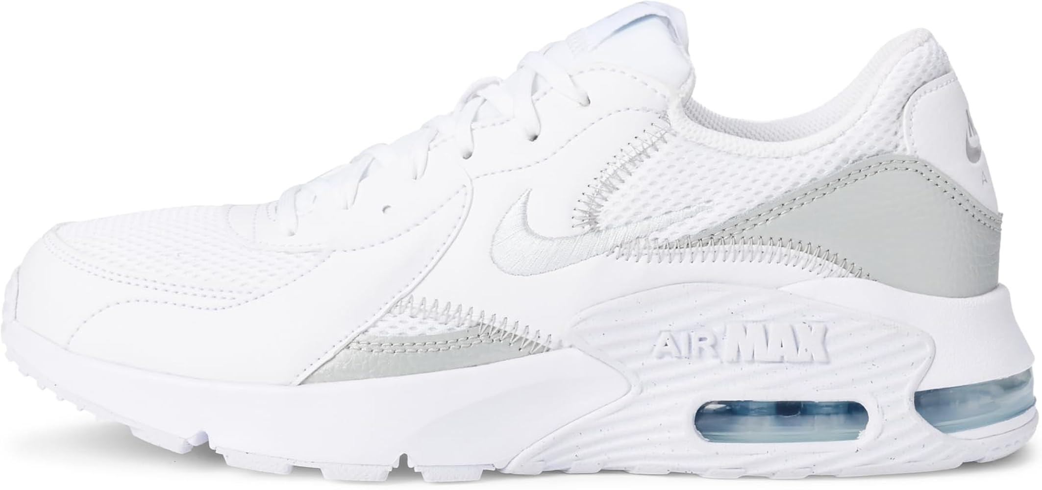 Amazon.com | Nike Women's Air Max Excee Shoes, White/Metallic Platinum-White, 8 | Fashion Sneaker... | Amazon (US)