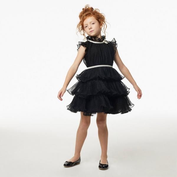 Dot Tiered Tulle Dress | Janie and Jack