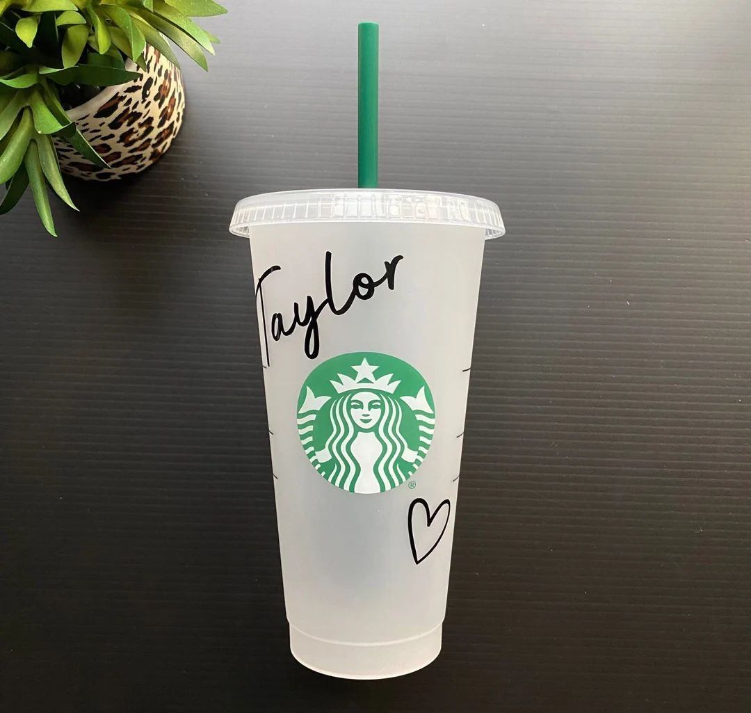 Personalized Starbucks Cup with Heart | Starbucks Cup Personalized | Custom Starbucks Cup | Starb... | Etsy (US)