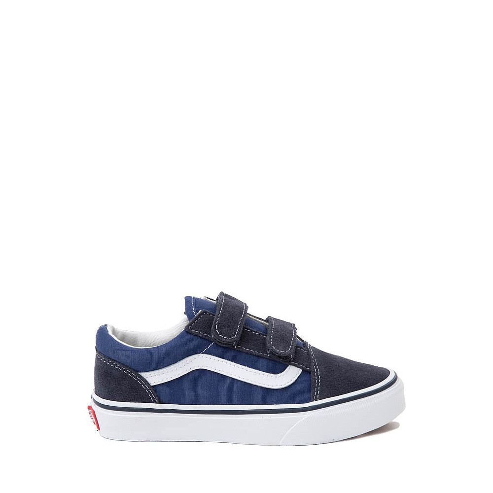 Vans Old Skool V Skate Shoe - Little Kid - Navy / Black | Journeys