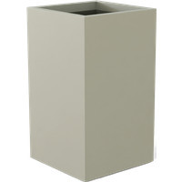 Darwin Tall Rectangular Planter - 72" x 24" x 42" - Beige (Satin) | Jay Scotts | Plant Addicts