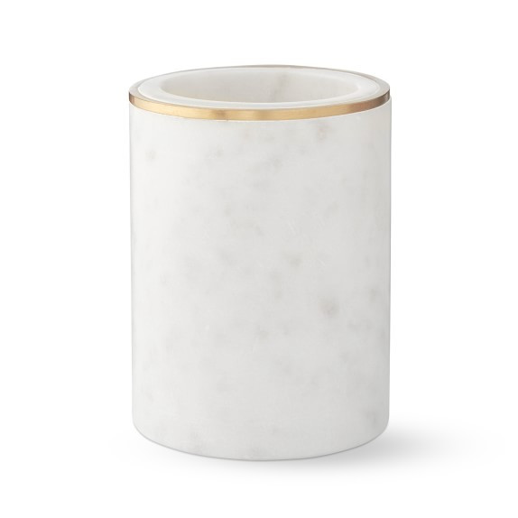 White Marble and Brass Bath Collection | Williams-Sonoma