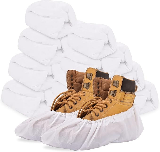 Shoe Covers Disposable,200Pack（100 Pairs）Boot Covers Waterproof Non Slip -Resistant One Size ... | Amazon (US)