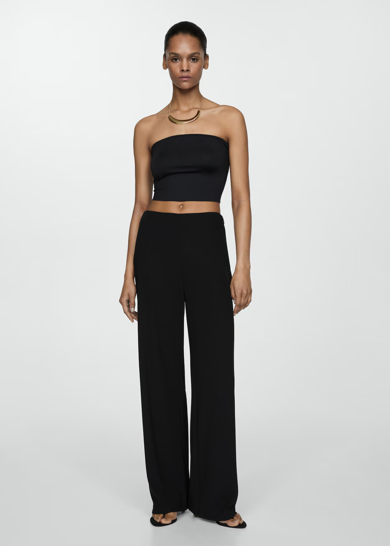 Flowy straight-fit pants | MANGO (US)