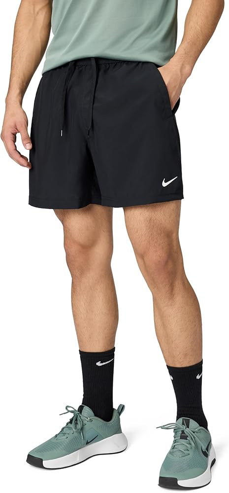 Nike Men's Dri-Fit 5" Unlined Versatile Shorts, Black/White, Large at Amazon Men’s Clothing sto... | Amazon (US)