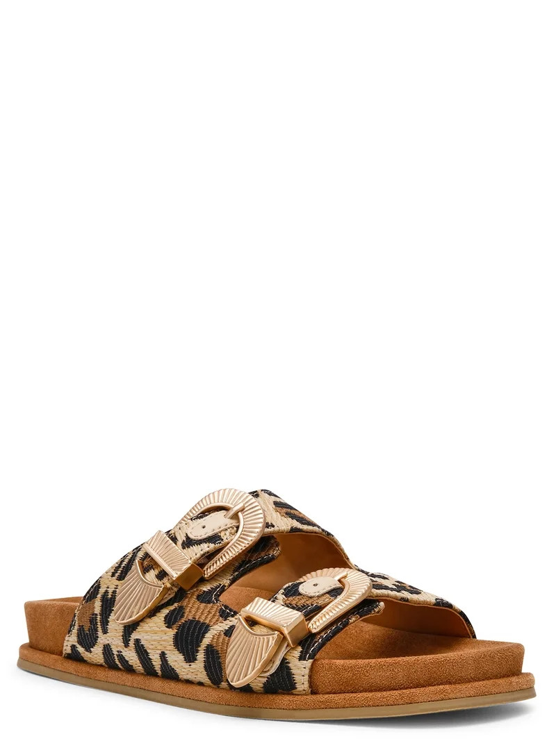 DV Dolce Vita Women's Percy Buckle Footbed Sandal | Walmart (US)