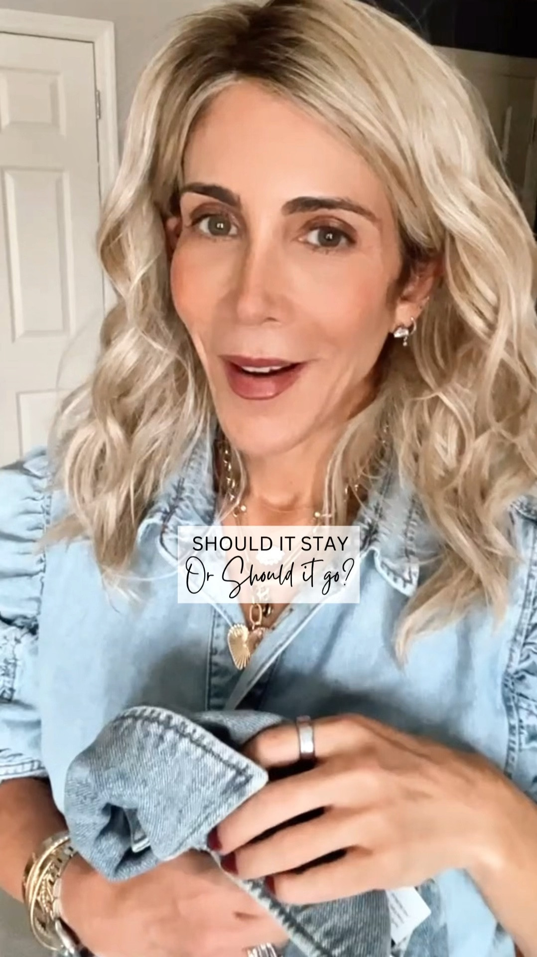 I’m all about denim this season so I really wanted and got myself a denim dress. But is THIS the right denim dress on me? 

You tell me. Should it stay or should it go (back)?

#LTKOver40 #LTKStyleTip