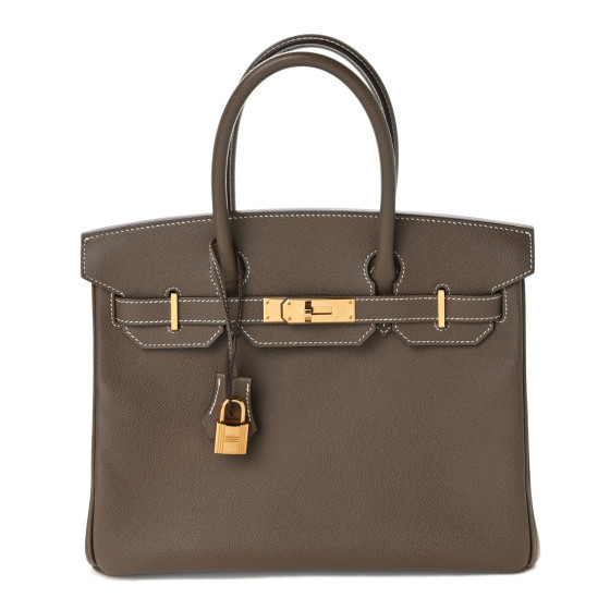 Hermes Epsom Birkin 30 Etoupe | FASHIONPHILE (US)