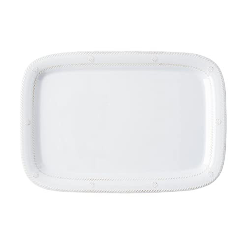 Juliska Berry & Thread Melamine Tray 16 in. - Whitewash Serving Tray - Unbreakable Decorative Embossed Tray | Amazon (US)