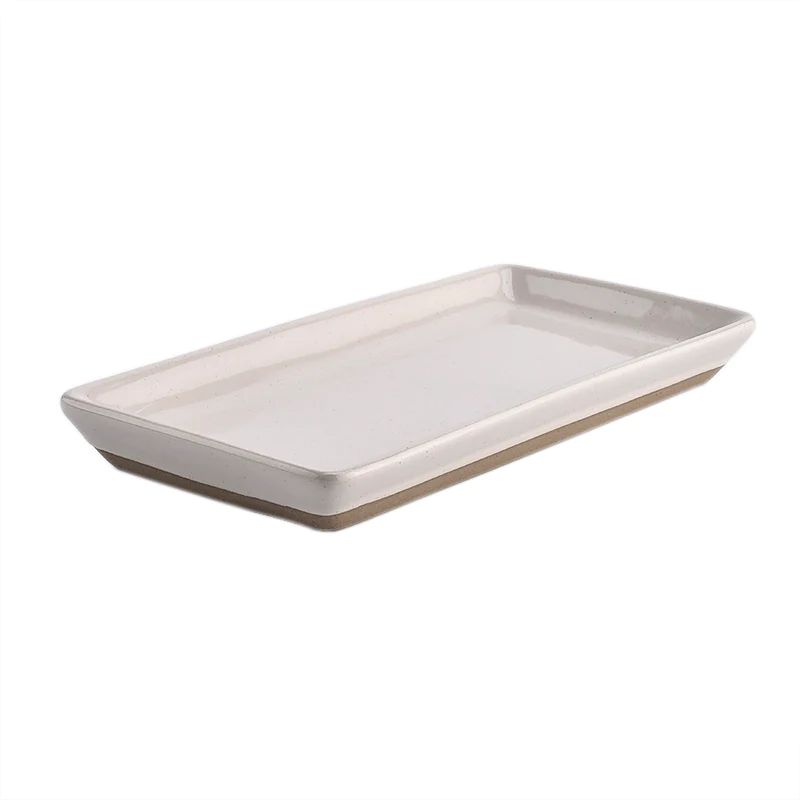 Stoneware Tray - Cream | Sweet Water Decor, LLC