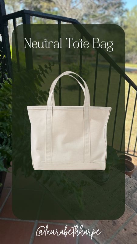 Perfect neutral tote bag 
Mom bag Work bag 
Canvas bag 
Can be monogrammed too! 

#LTKGiftGuide #LTKfamily #LTKitbag
