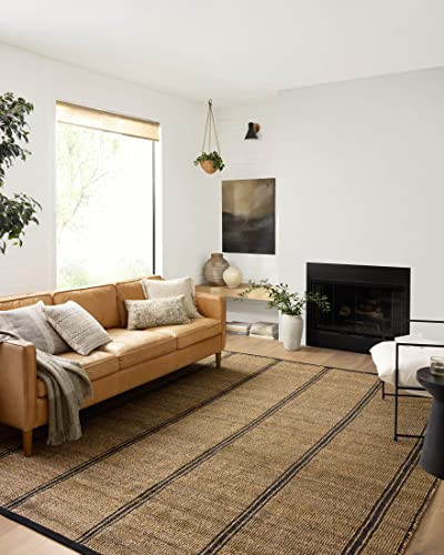 Loloi Angela Rose Colton Collection CON-01 Natural/Black 9'-0'' x 12'-0'', .38" Pile Height, Area Rug | Amazon (US)