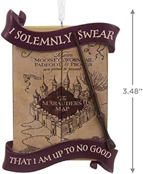 Hallmark Harry Potter Marauder's Map Christmas Ornament | Amazon (US)