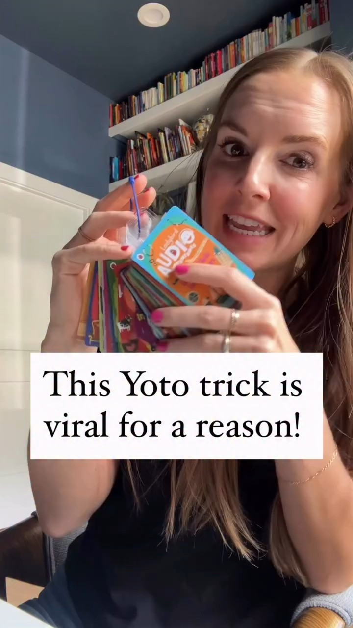 I’ve seen these tabs and rings for Yoto cards for literally years but didn’t finally try them out until last summer.

And now I’m kicking myself that I waited so long!

They’re so affordable and now I don’t have Yoto cards constantly free-floating around my house (and I’m not having to remind my kids to put them back in the cases!).

#LTKKids #LTKHome