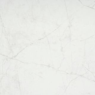 EMSER TILE Sterlina White 23.62 in. x 23.62 in. Matte Marble Look Porcelain Floor and Wall Tile (... | The Home Depot