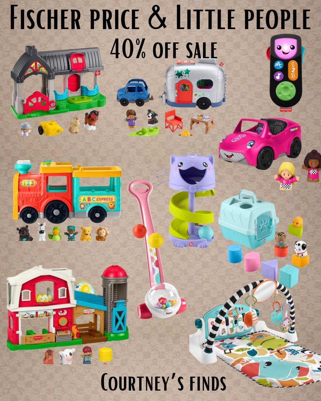 Mega sale and check for stackable coupons on the app! Some are under $5. These are my babies favorite toys! 

#giftsforbabies #giftsfortoddlers #giftideas #fischerprice #littlepeople #toys #sale #target #targetfinds 

#LTKCyberWeek #LTKSaleAlert #LTKGiftGuide