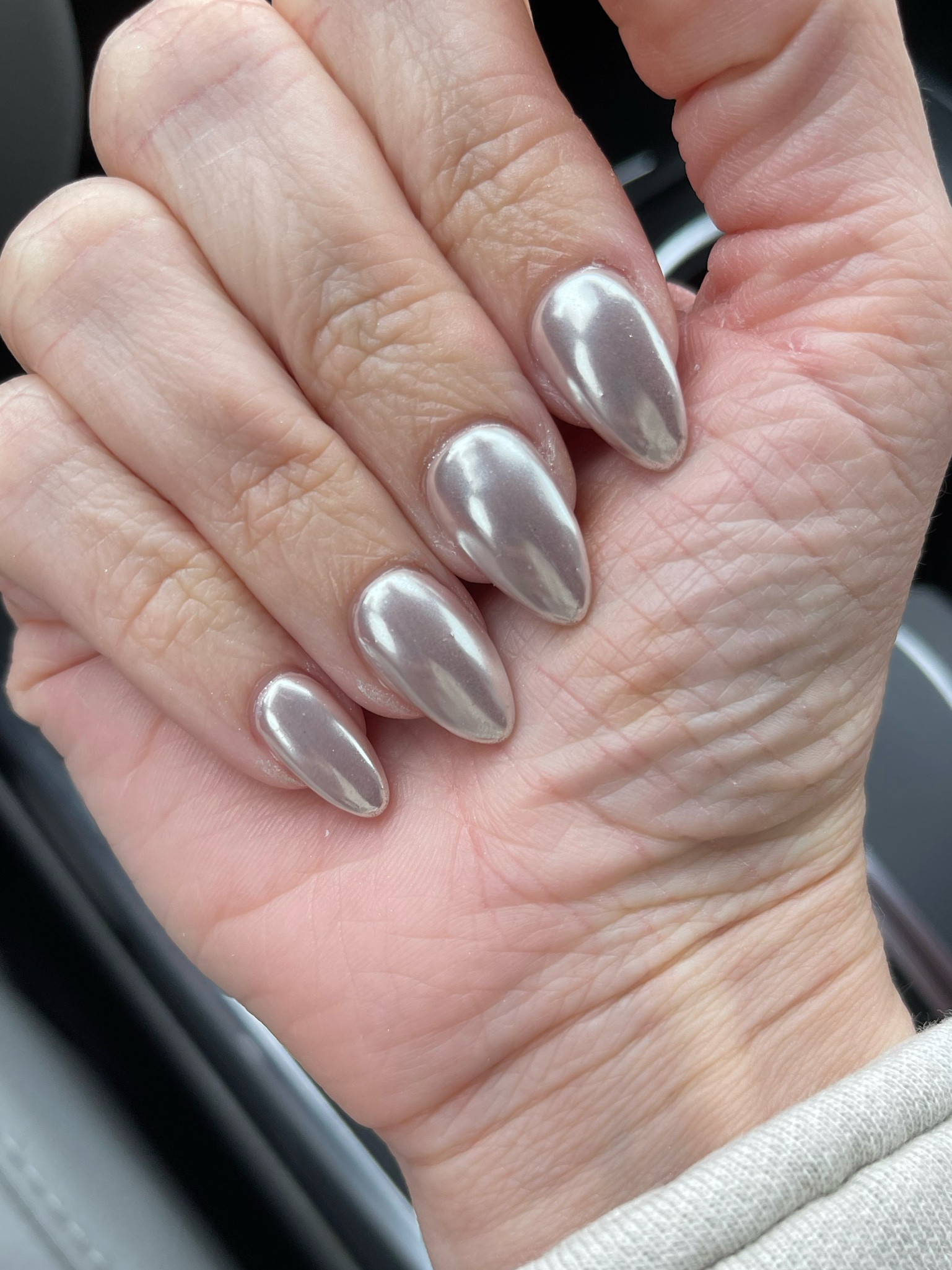 These chrome nails are a vibe. Chrome powder is linked here 💥 also linked some  white powder for glazed donut nails 🍩 

#LTKFind #LTKstyletip #LTKbeauty