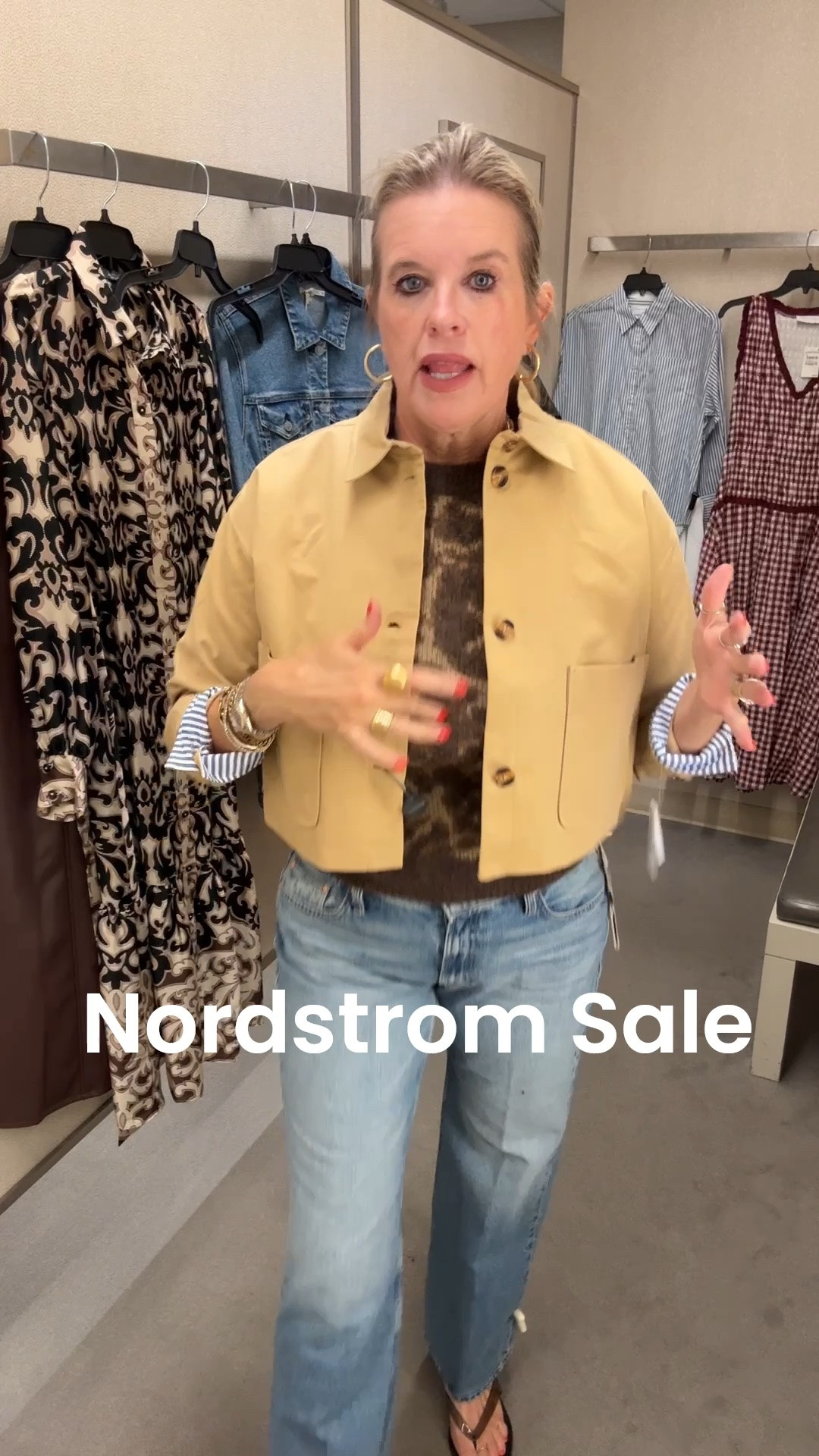 Nordstrom sale 💛

Petal and pup crop coat 

Cable knit v-neck cotton blend sweater 
Tts I sized up to be slouchier
Comes in 5 colors 💛
I bought the brown coffee 
What a deal at $38 
Great gift idea too

Mothers - hard stop honey jeans not on sale 
 I wear the 28 in this style

#LTKgrwm #LTKOver40 #LTKSaleAlert