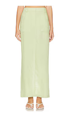 Amanda Uprichard Masters Skirt in Aloe from Revolve.com | Revolve Clothing (Global)