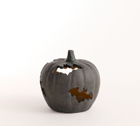 Terracotta Bat Cutout Pumpkin | Pottery Barn UK