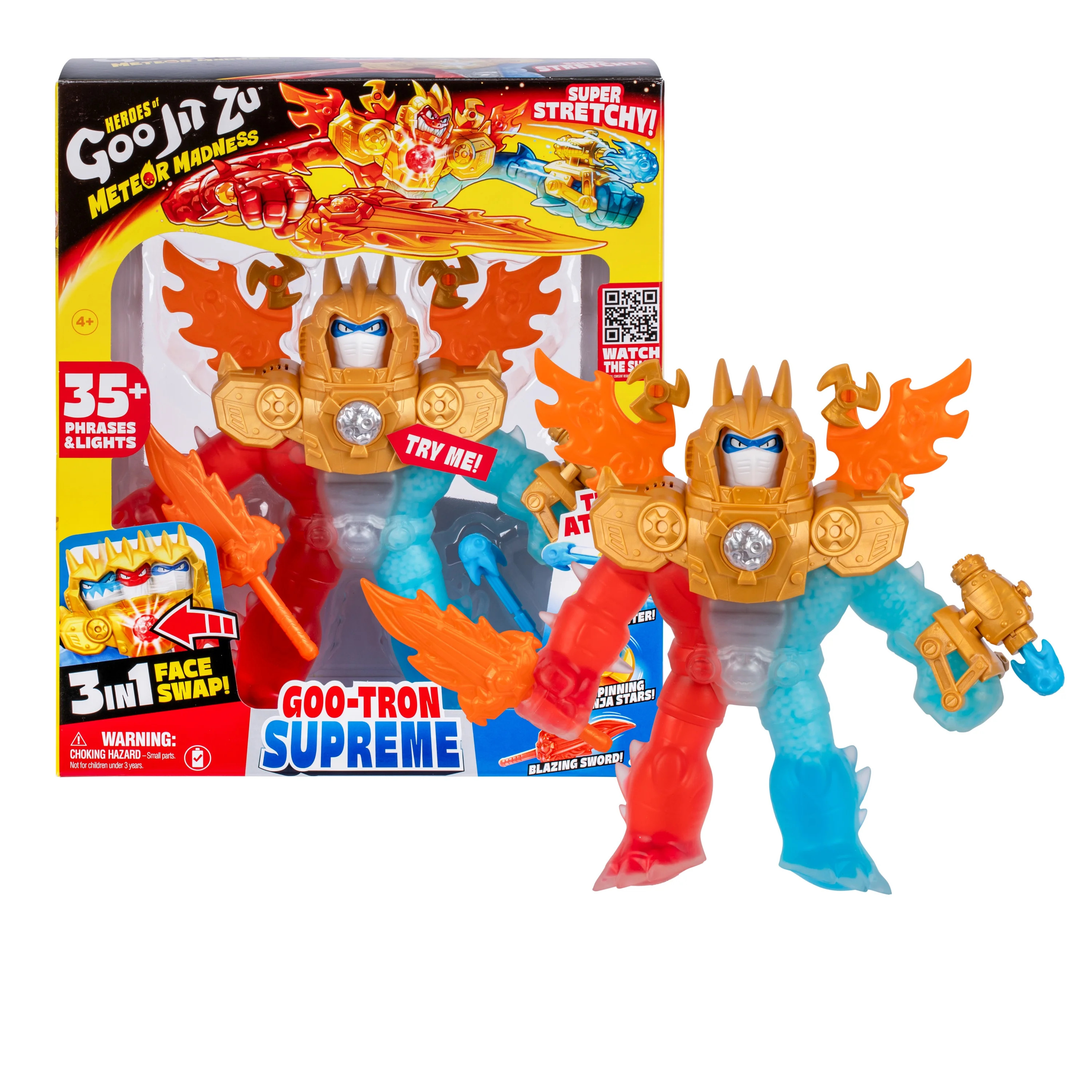Heroes of Goo Jit Zu's Goo-Tron Supreme Combines The Power Of Blazagon, Pantaro & Thrash In 1 Ult... | Walmart (US)
