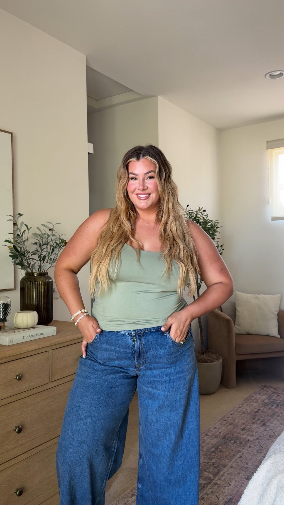 I’m wearing an xl in this top and a 33 in these jeans 🩵

#LTKStyleTip #LTKSaleAlert #LTKMidsize