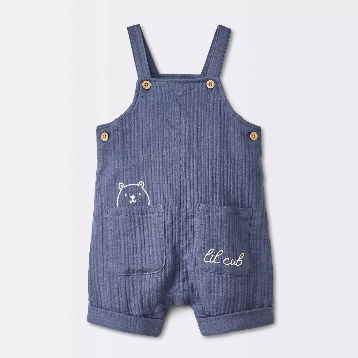 Baby Boys' Gauze Overalls - Cloud Island™ Blue | Target