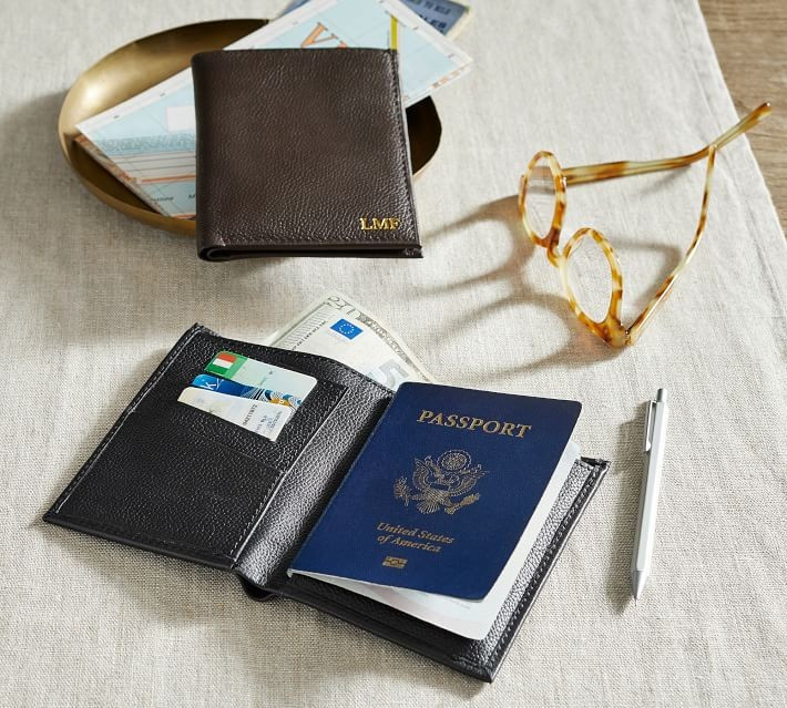 Grant Leather Passport Case | Pottery Barn (US)