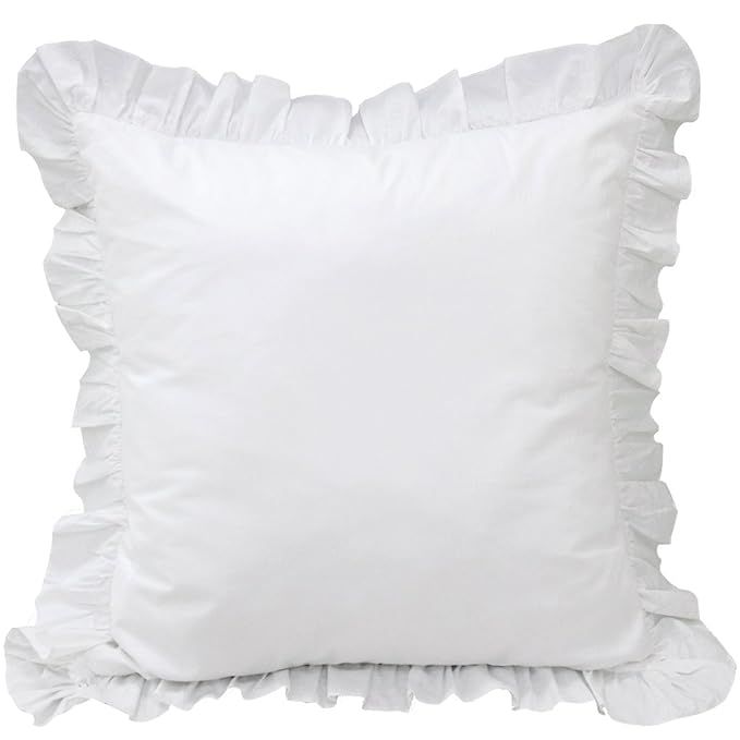 Queen's House 2-Piece White Euro Shams-B | Amazon (US)