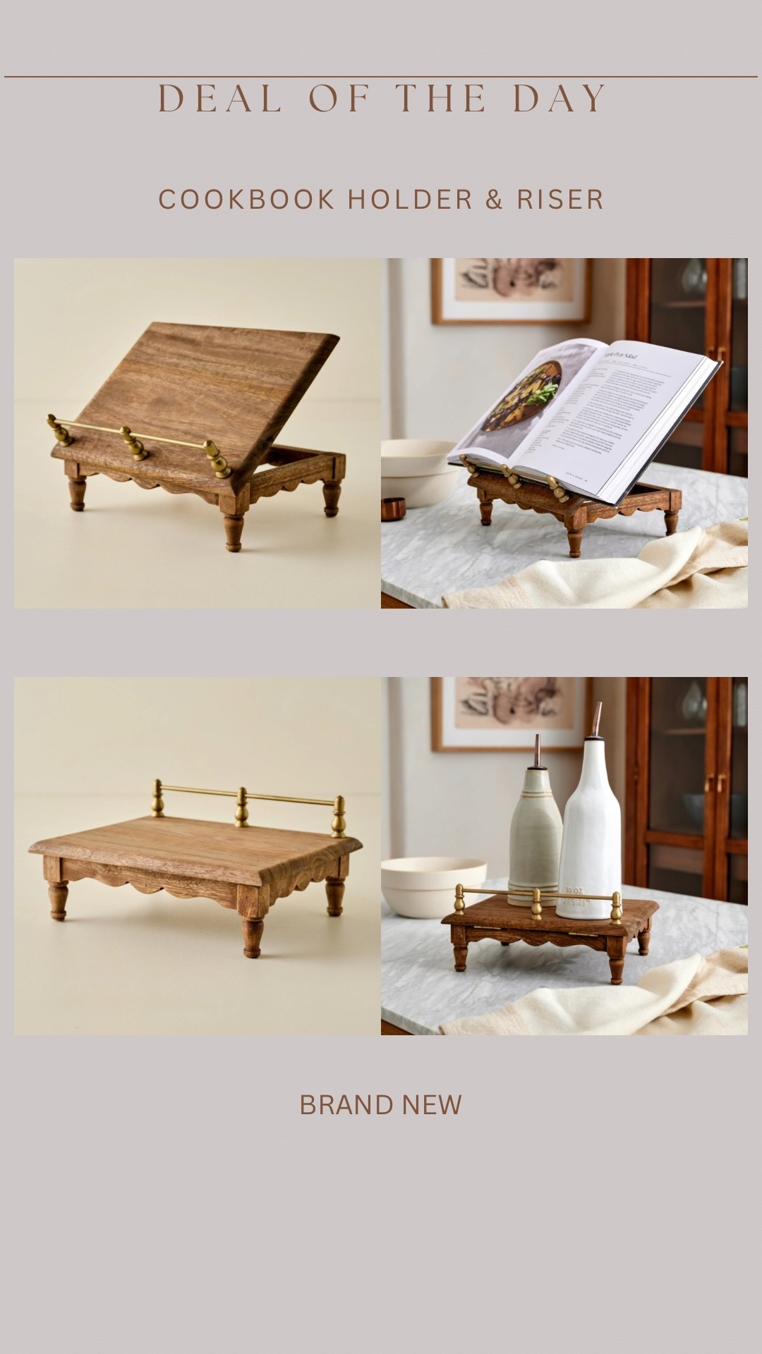 Brand new magnolia vintage style cookbook holder & riser! Sellout risk 😍😍

#LTKSaleAlert #LTKFindsUnder50 #LTKHome