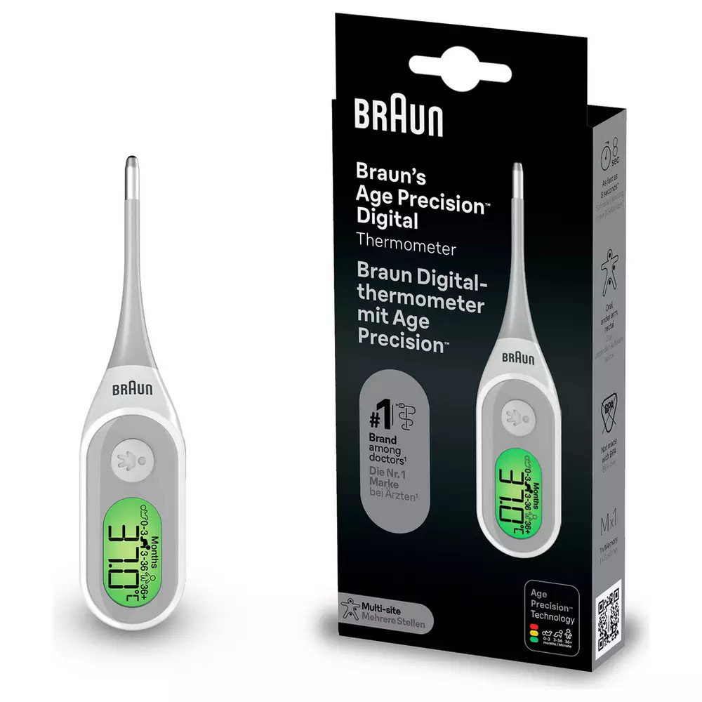 Braun PRT2000 Digital Stick Thermometer with Age Precision953/5181 | argos.co.uk