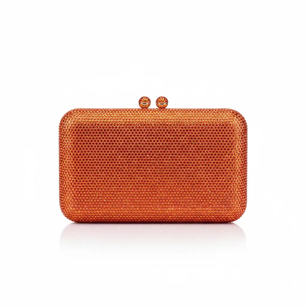 Joie de Vivre Clutch in Orange | Anna Zuckerman