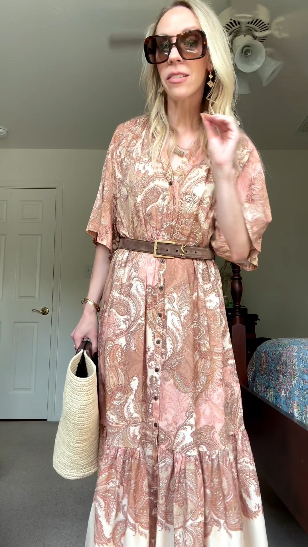This paisley dress is so beautiful and perfect to wear now with sandals and into fall with a jacket and boots - under $50! Also makes a great teacher dress

#LTKOver40 #LTKSeasonal #LTKWorkwear