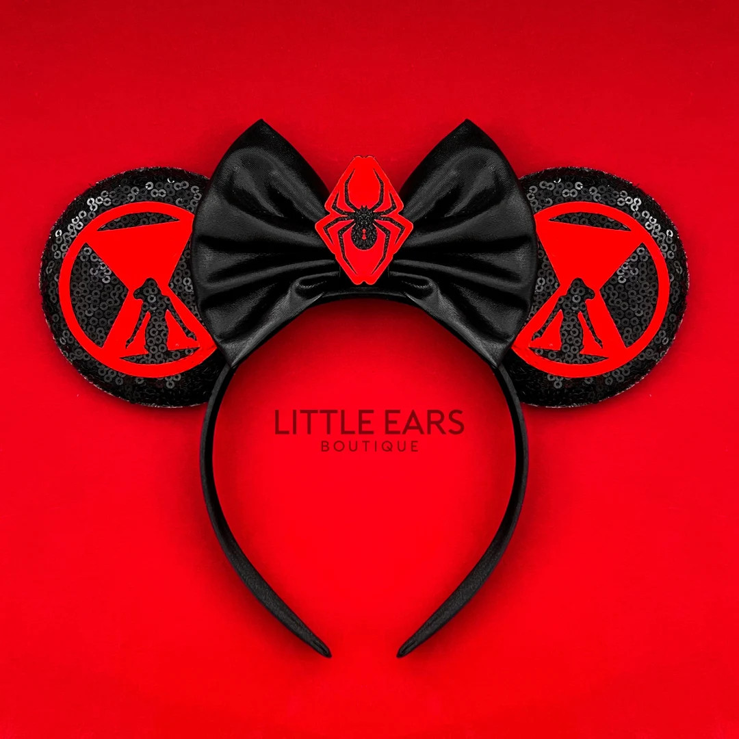 Magic Ears, Mickey Ears, Heroes, Black Widow Ears,  Black Widow  Heroes Ears,  Heroes Magic Ears,... | Etsy (US)