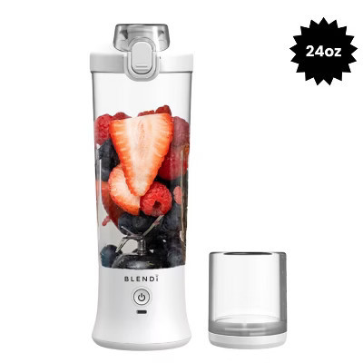 BLENDI X Portable Blender White: 24oz Personal Blender, 150W, 2 Speeds, Stainless Steel & Plastic, Hand Wash | Target