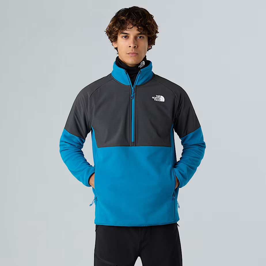 The North Face Men's Glacier Heavyweight 1/2 Zip Fleece Dusk Blue-asphalt Grey Size S male | The North Face (UK, IE)