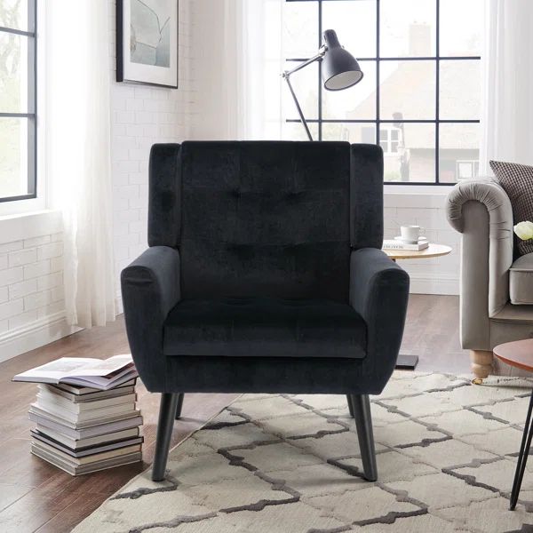 Tufed Upholstered Wide Winback Armchair | Wayfair Professional