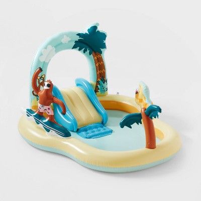 Kids' Sloth Play Center Inflatable Pool - Sun Squad™ | Target