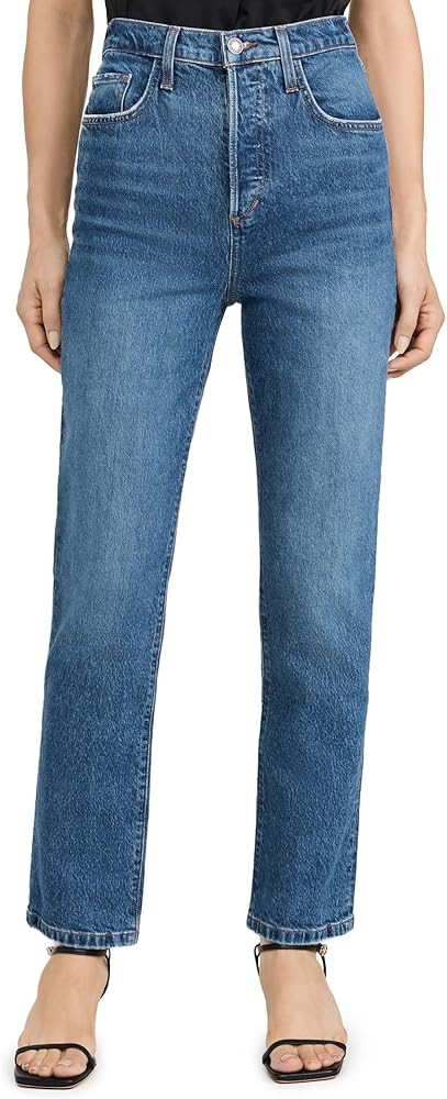 Favorite Daughter Women's The Valentina Super High Rise Sraight Jeans | Amazon (US)