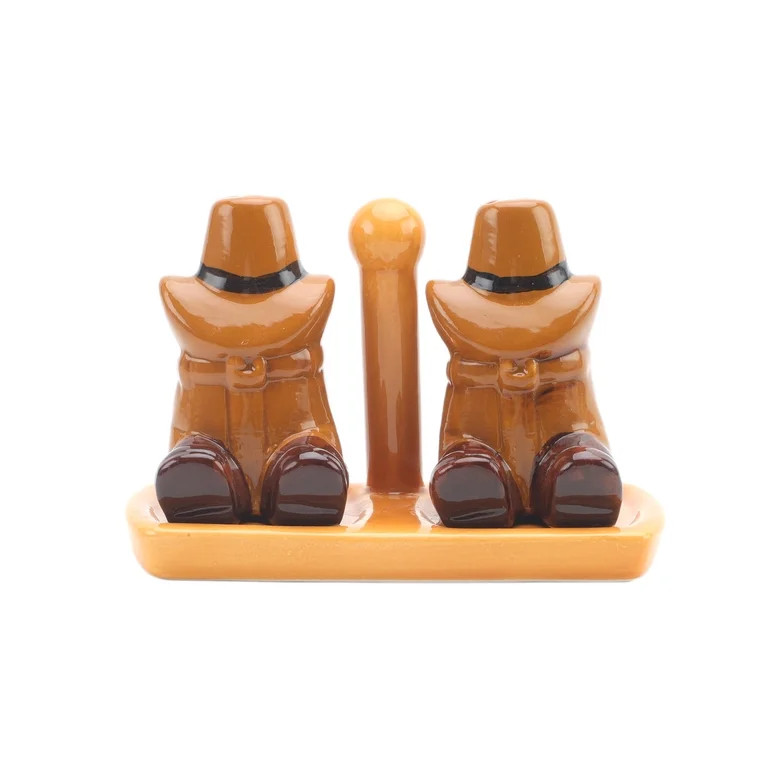 Cook with Color Texas Themed Ceramic Cowboy Salt & Pepper Shakers | Walmart (US)