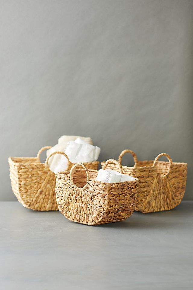 Woven Two Handle Basket | Anthropologie (US)