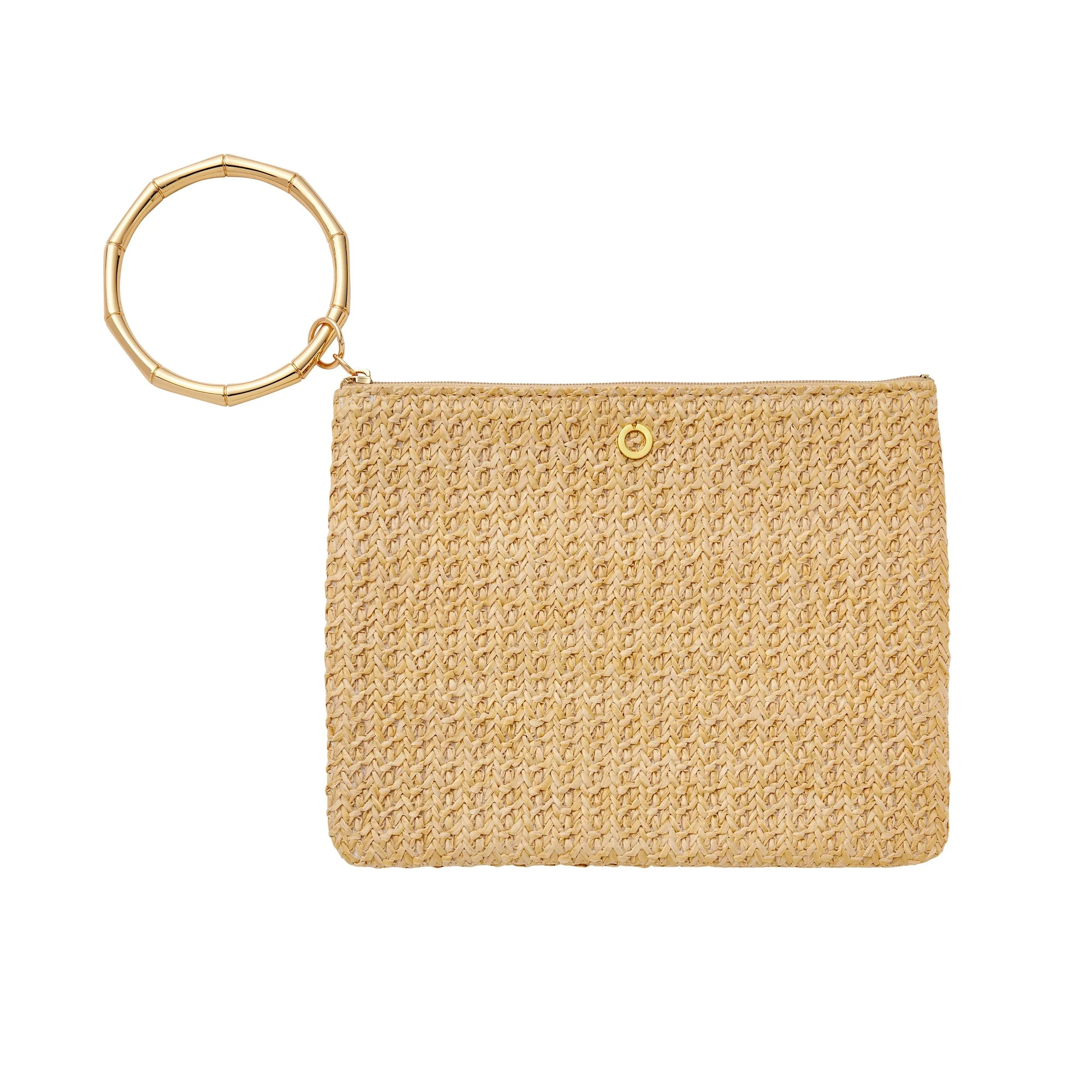 Bracelet Pouch - Natural Raffia Clutch Bag | Oventure
