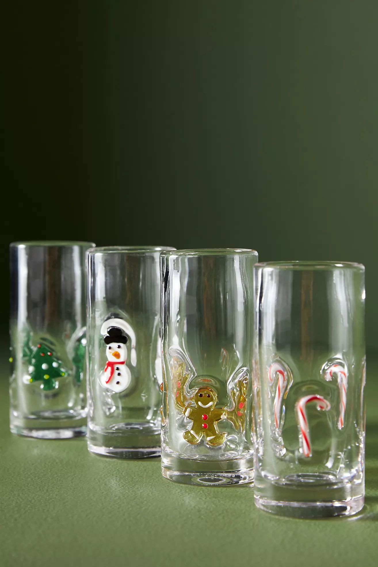 Festive Icon Shot Glasses, Set of 4 | Anthropologie (US)