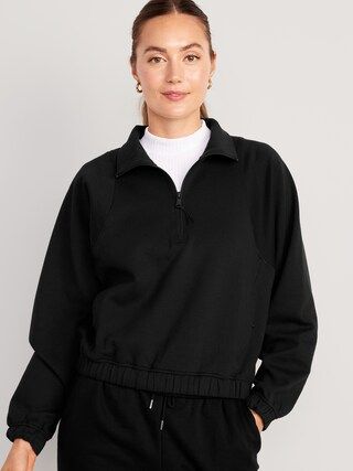 Dynamic Fleece Oversized Half-Zip Sweatshirt for Women | Old Navy (US)