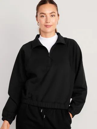 Dynamic Fleece Oversized 1/2-Zip Sweatshirt for Women | Old Navy (US)