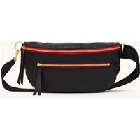 Hammitt Charles Crossbody Black Brushed Gold Red Zip Lrg | Hammitt (US)