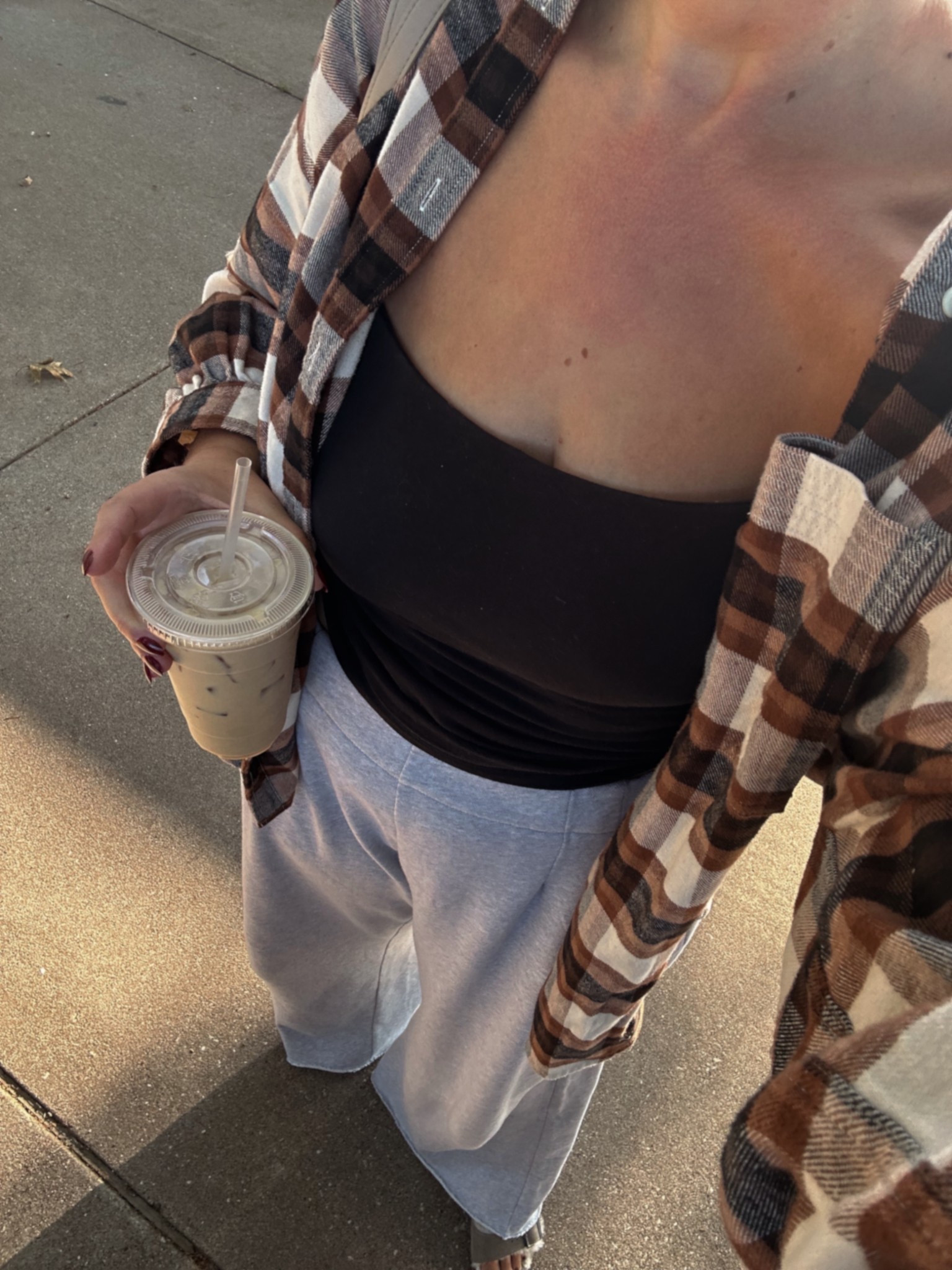 School drop off outfit 🫶 

Wearing large tops, xl long in sweatpants

Comfy fall outfit
Fall style