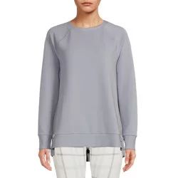 Avia Women's Crewneck Long Sleeve Tunic With Side Zippers - Walmart.com | Walmart (US)